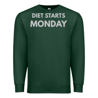 Sports Green diet starts monday Premium Sweatshirt - linhVisuals