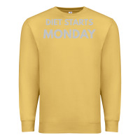 Antique Gold diet starts monday Premium Sweatshirt - linhVisuals