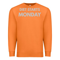 Carrot diet starts monday Premium Sweatshirt - linhVisuals