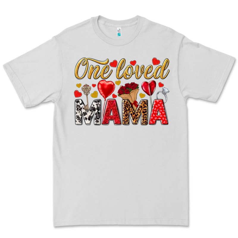 One Loved Mama Valentines Day Premium Tee by HowdyJamesFarm | Teevron