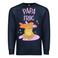 Navy papa frog Premium Sweatshirt - linhVisuals