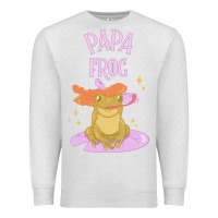 Oatmeal Heather papa frog Premium Sweatshirt - linhVisuals