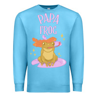 Ocean Blue papa frog Premium Sweatshirt - linhVisuals