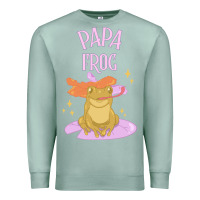 Seafoam papa frog Premium Sweatshirt - linhVisuals