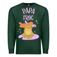 Sports Green papa frog Premium Sweatshirt - linhVisuals