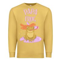 Antique Gold papa frog Premium Sweatshirt - linhVisuals