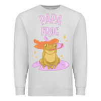 Dove Grey papa frog Premium Sweatshirt - linhVisuals