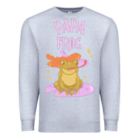 Heather Grey papa frog Premium Sweatshirt - linhVisuals