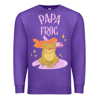 Purple papa frog Premium Sweatshirt - linhVisuals