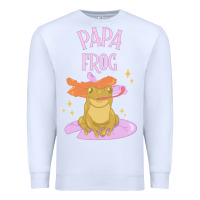 White papa frog Premium Sweatshirt - linhVisuals