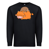 Black sloth and highland cow Premium Sweatshirt - linhVisuals