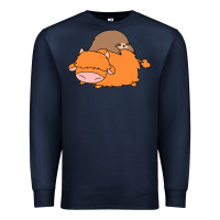 Navy sloth and highland cow Premium Sweatshirt - linhVisuals