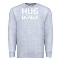 Heather Grey hug dealer Premium Sweatshirt - linhVisuals