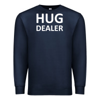 Navy hug dealer Premium Sweatshirt - linhVisuals