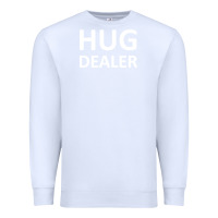 White hug dealer Premium Sweatshirt - linhVisuals