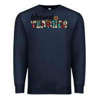 Navy blessed teacher Premium Sweatshirt - JahusDesignShop