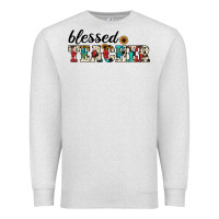 Oatmeal Heather blessed teacher Premium Sweatshirt - JahusDesignShop