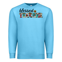 Ocean Blue blessed teacher Premium Sweatshirt - JahusDesignShop