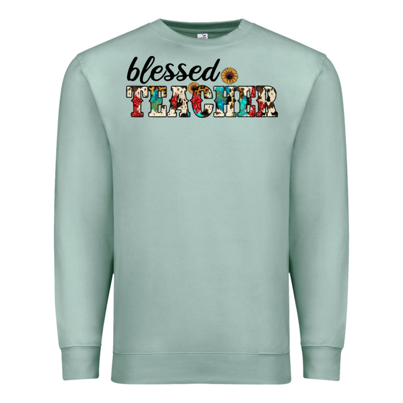 Blessed Teacher Premium Sweatshirt by JahusDesignShop | Teevron
