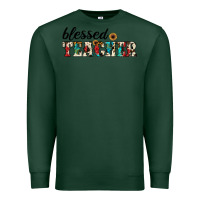 Sports Green blessed teacher Premium Sweatshirt - JahusDesignShop