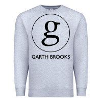 Heather Grey garth brooks Premium Sweatshirt - linhVisuals