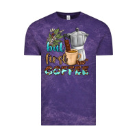Cloud Purple coffee cups but first coffee bbs Vintage Tee - BundleAndBundleShop