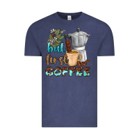 Vintage Denim coffee cups but first coffee bbs Vintage Tee - BundleAndBundleShop