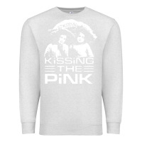 Oatmeal Heather gift for men kissing the pink Premium Sweatshirt - linhVisuals