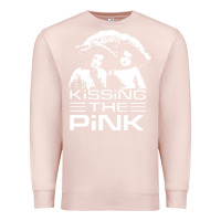 Pale Pink gift for men kissing the pink Premium Sweatshirt - linhVisuals
