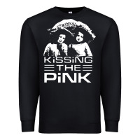 Black gift for men kissing the pink Premium Sweatshirt - linhVisuals