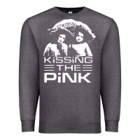 Charcoal Heather gift for men kissing the pink Premium Sweatshirt - linhVisuals