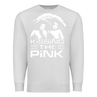 Dove Grey gift for men kissing the pink Premium Sweatshirt - linhVisuals