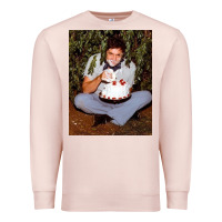 Pale Pink johnny cash eating cake in a bush Premium Sweatshirt - linhVisuals