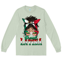 Matcha proud latina messy bun mama Long Sleeve Tee - BundleAndBundleShop