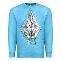 Ocean Blue volcom Premium Sweatshirt - linhVisuals