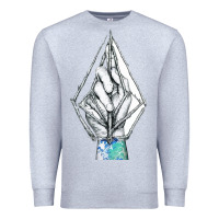 Heather Grey volcom Premium Sweatshirt - linhVisuals