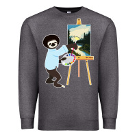 Charcoal Heather bob sloth Premium Sweatshirt - linhVisuals