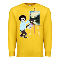 Lemon bob sloth Premium Sweatshirt - linhVisuals
