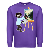 Purple bob sloth Premium Sweatshirt - linhVisuals