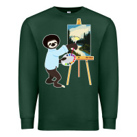 Sports Green bob sloth Premium Sweatshirt - linhVisuals