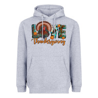 Heather Grey love thanksgiving Heavyweight Hoodie - JahusDesignShop