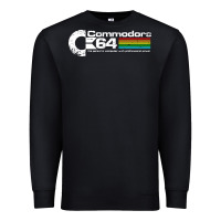 Black #commodore 64 Premium Sweatshirt - linhVisuals