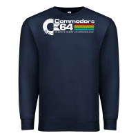 Navy #commodore 64 Premium Sweatshirt - linhVisuals
