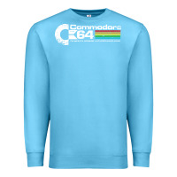 Ocean Blue #commodore 64 Premium Sweatshirt - linhVisuals