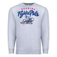 Heather Grey reading fightin phils Premium Sweatshirt - linhVisuals
