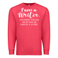 Cardinal i am a writer Premium Sweatshirt - linhVisuals