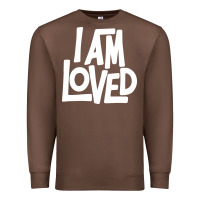 Chestnut i am loved Premium Sweatshirt - linhVisuals