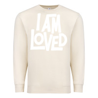 Sandshell i am loved Premium Sweatshirt - linhVisuals