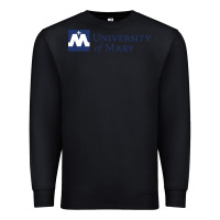 Black University of Mary, Apparel Premium Sweatshirt - linhVisuals