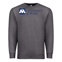 Charcoal Heather University of Mary, Apparel Premium Sweatshirt - linhVisuals
